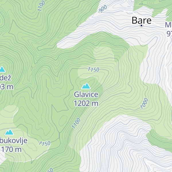 Map of Glavice