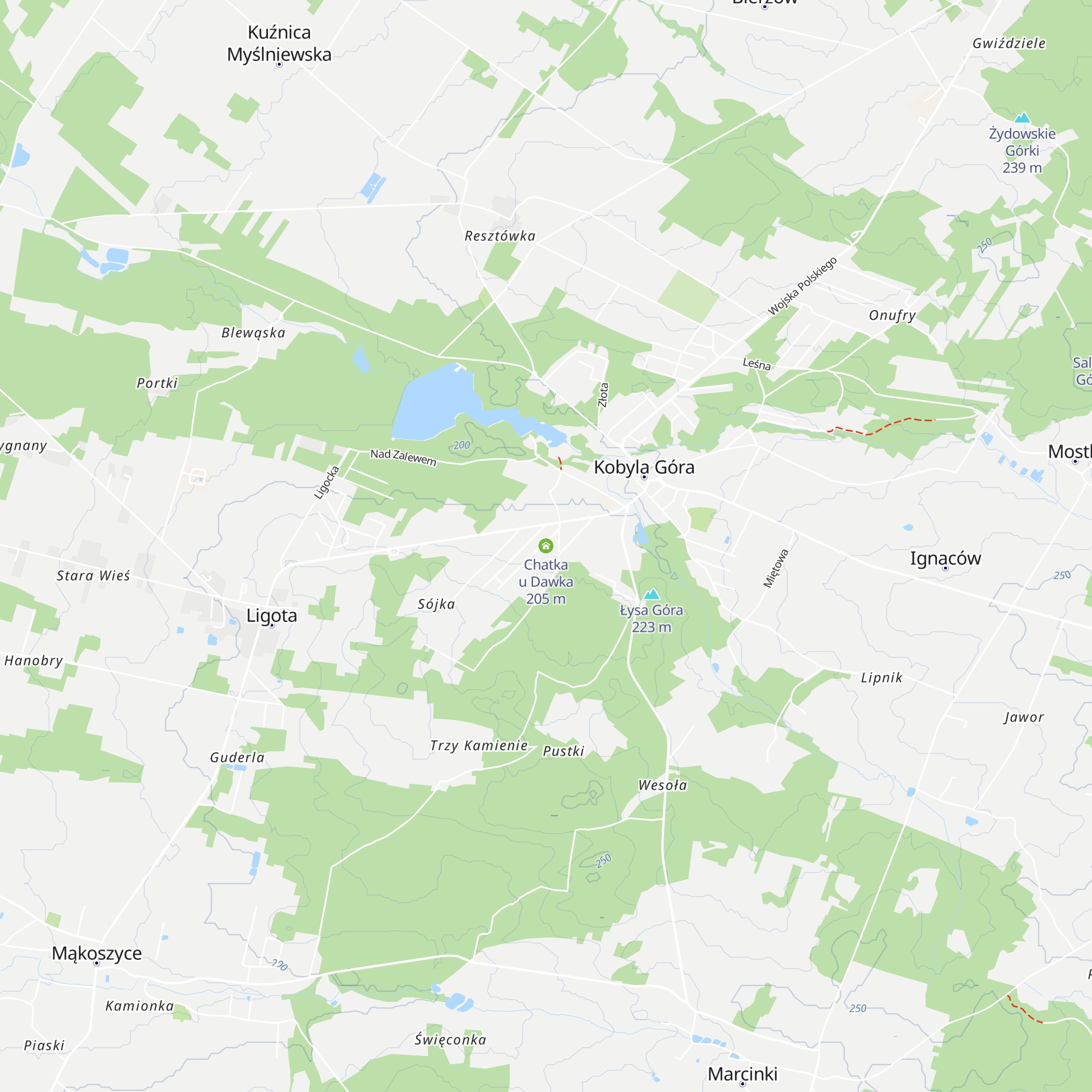 Chatka u Dawka map