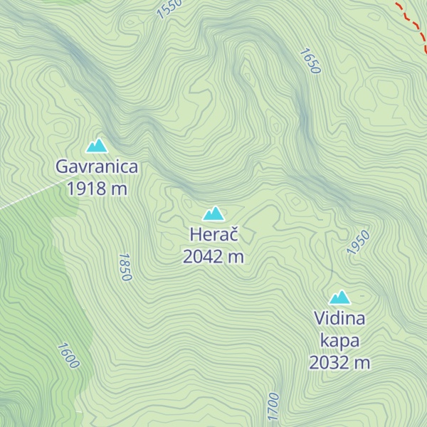 Map of Herač