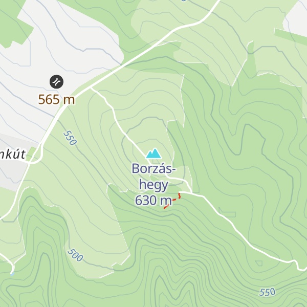 Map of Borzás-hegy