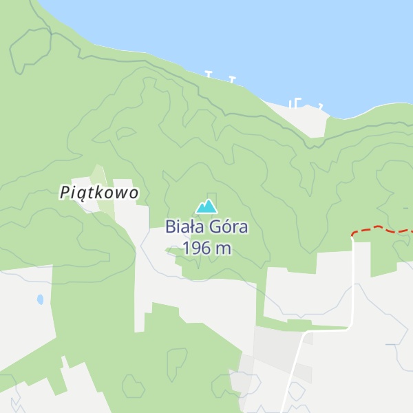 Map of Biała Góra