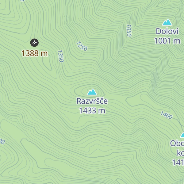 Map of Razvršče