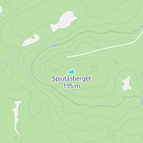 Map of Spjutåsberget