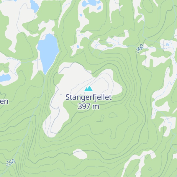 Map of Stangerfjellet