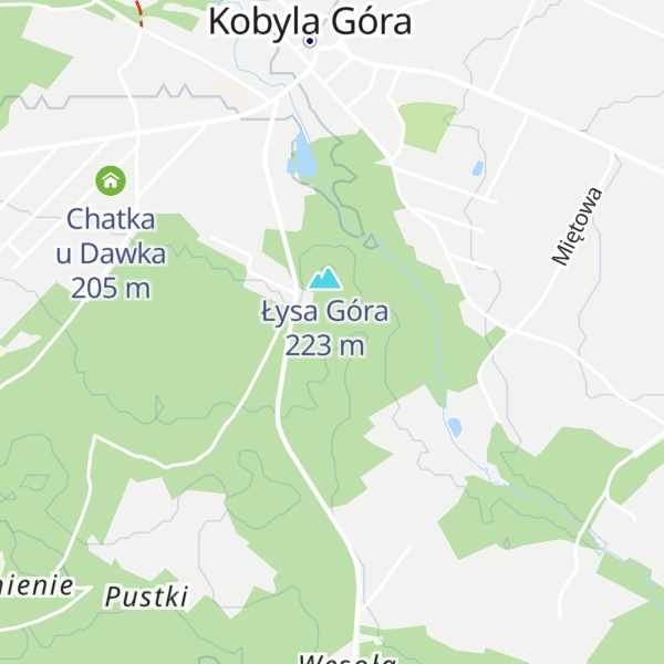 Map of Lewkowe Góry