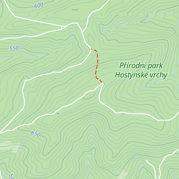 Map of Humenec NE [Podkopná Lhota]