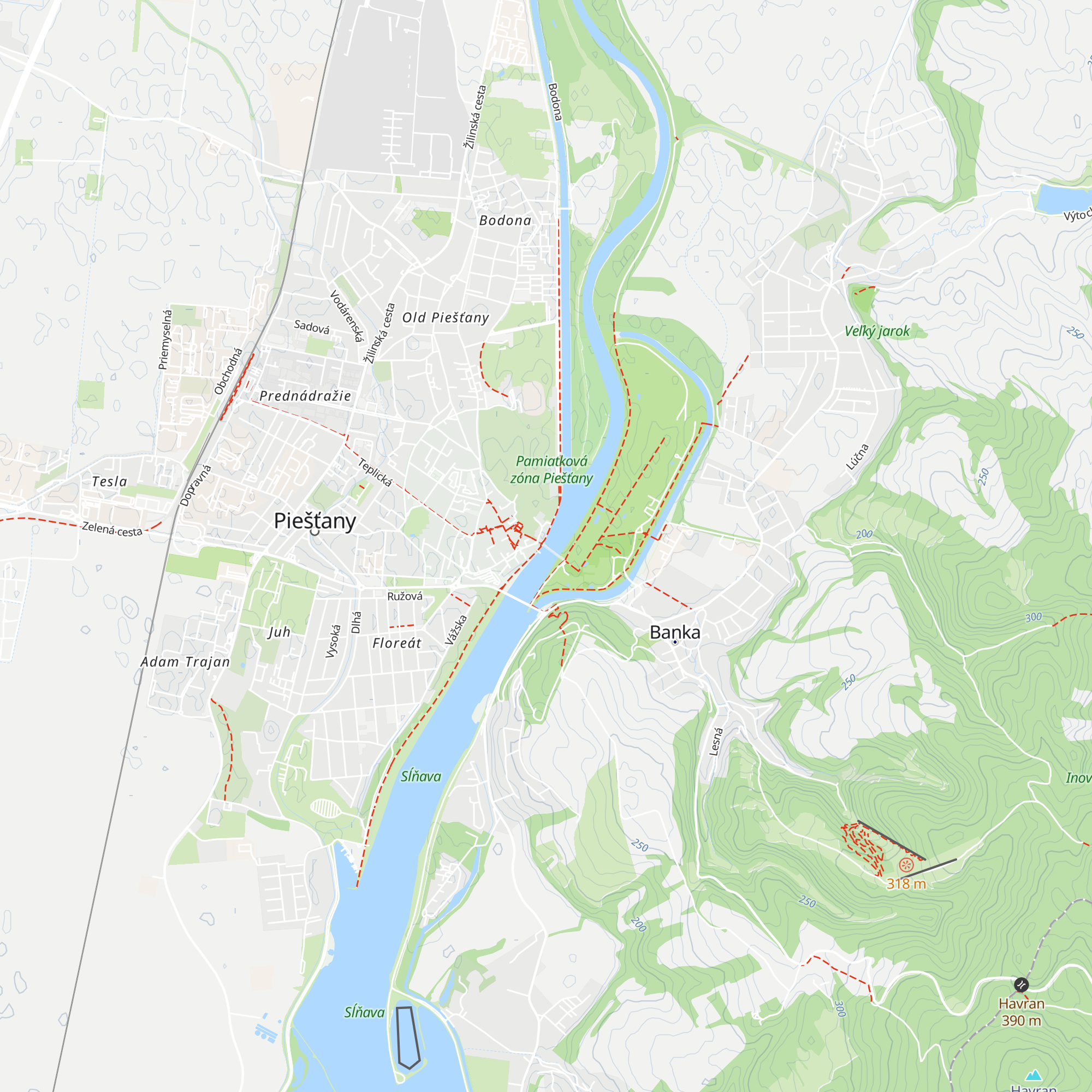 Piešťanské informačné centrum map