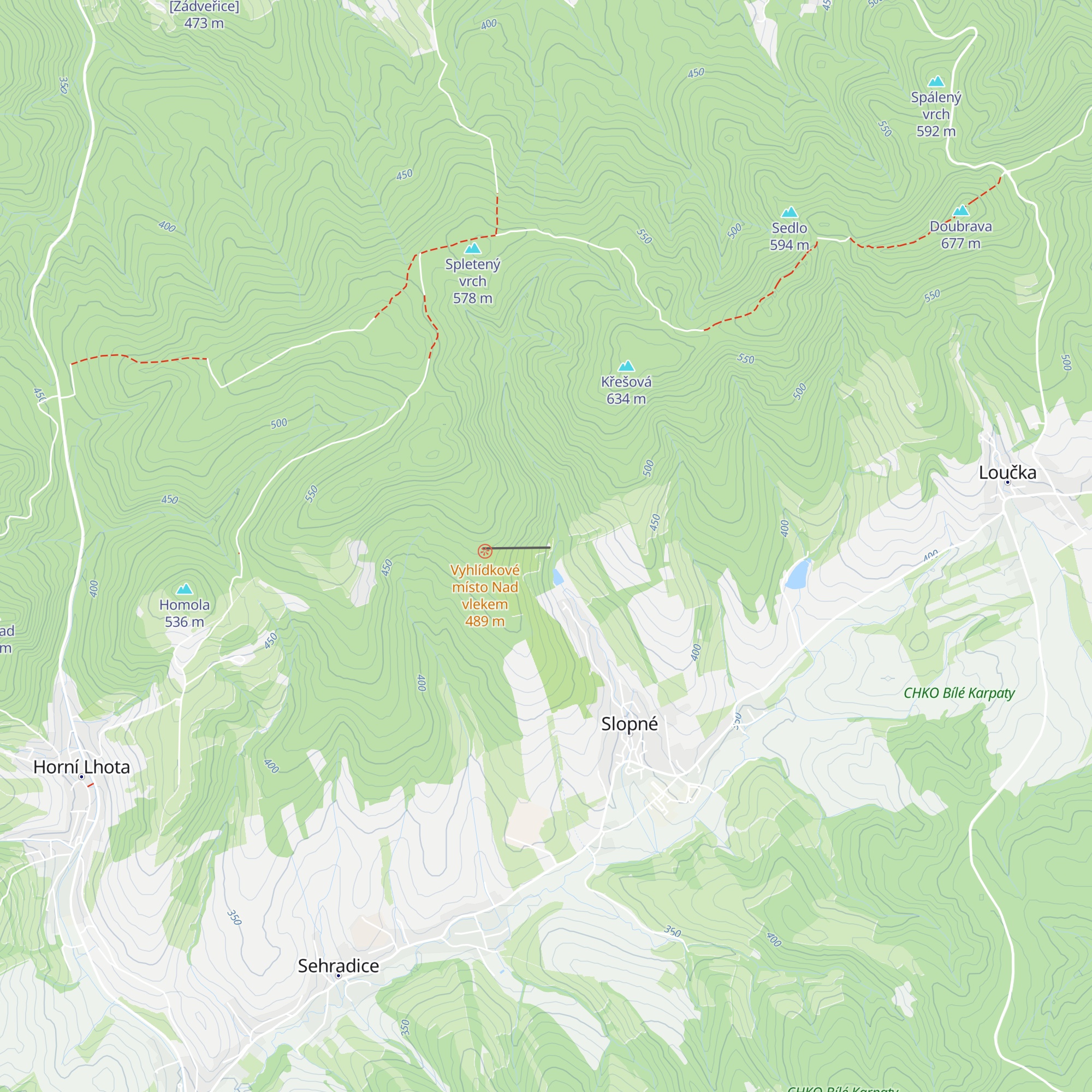 Chata Hlaďačka map