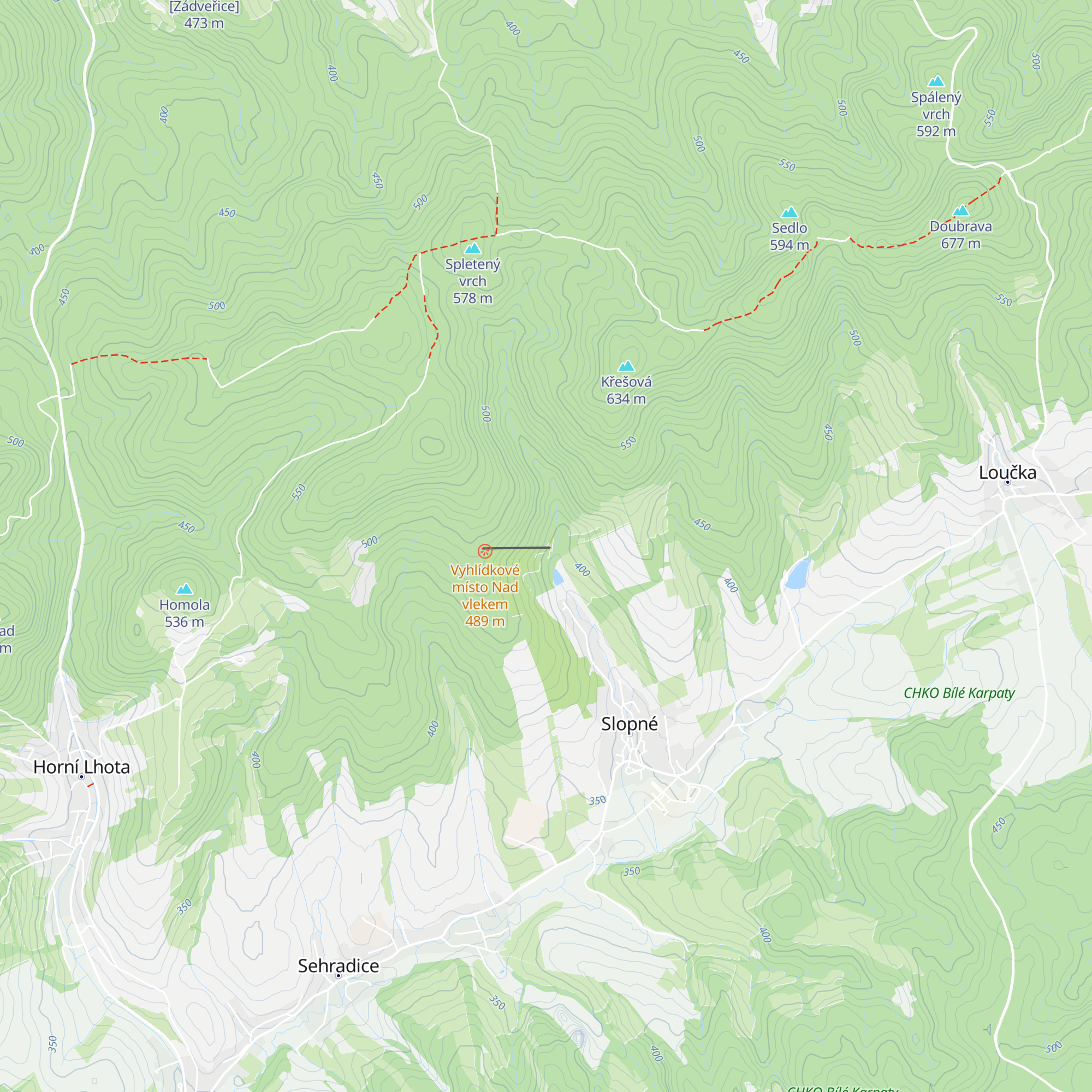 Chata Hlaďačka map