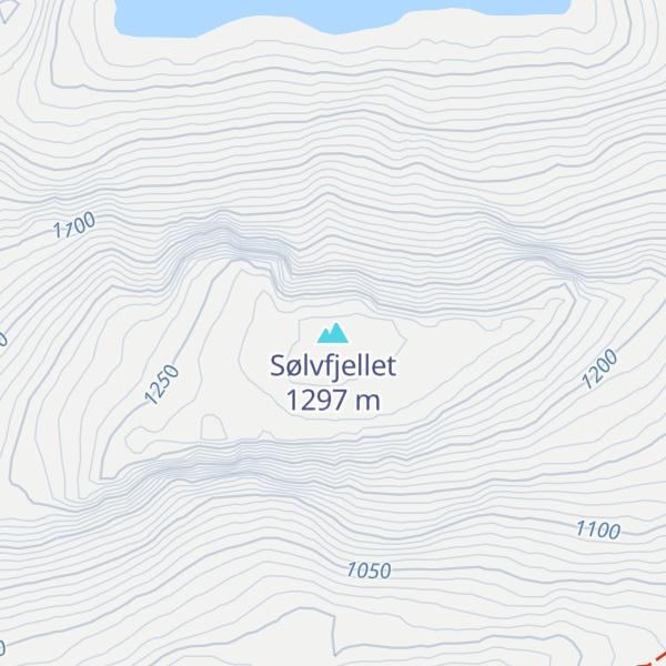 Map of Sølvfjellet