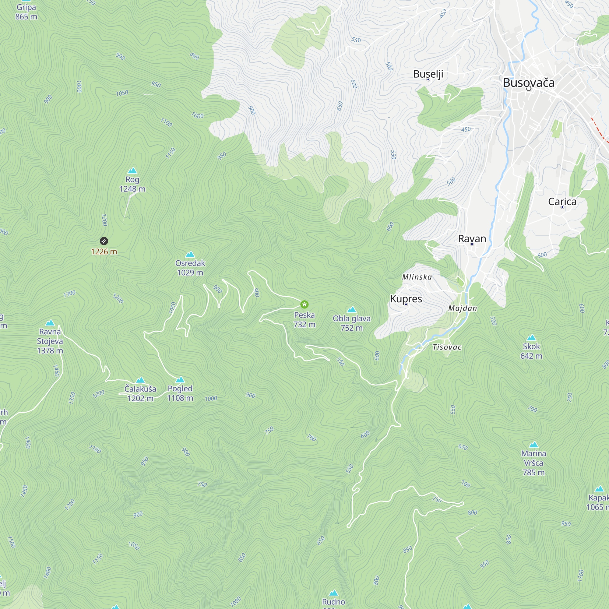Peska map