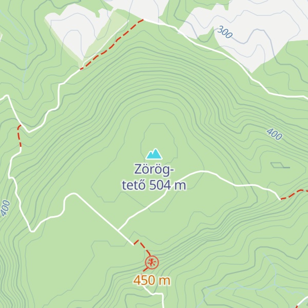 Map of Zörög-tető