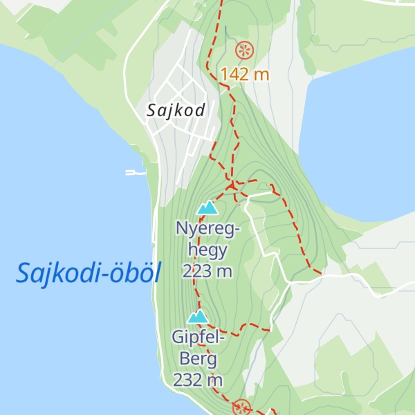 Map of Nyereg-hegy