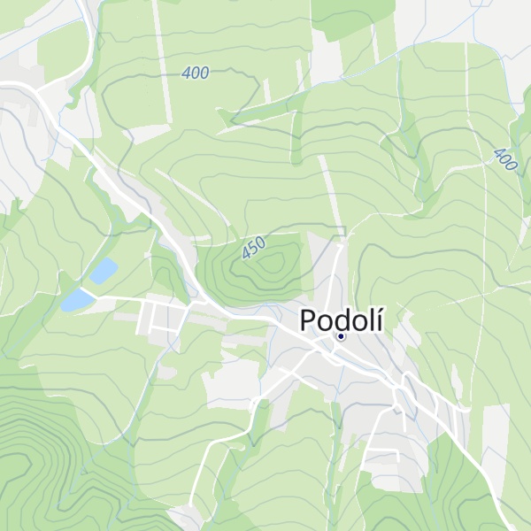 Map of Stříbrná