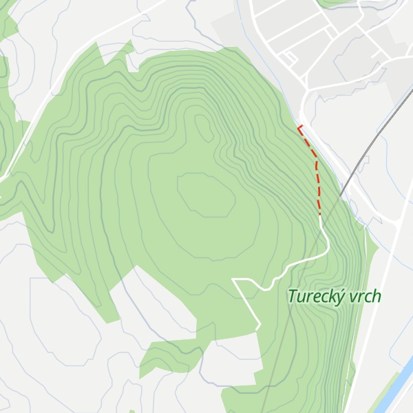 Map of Turecký vrch