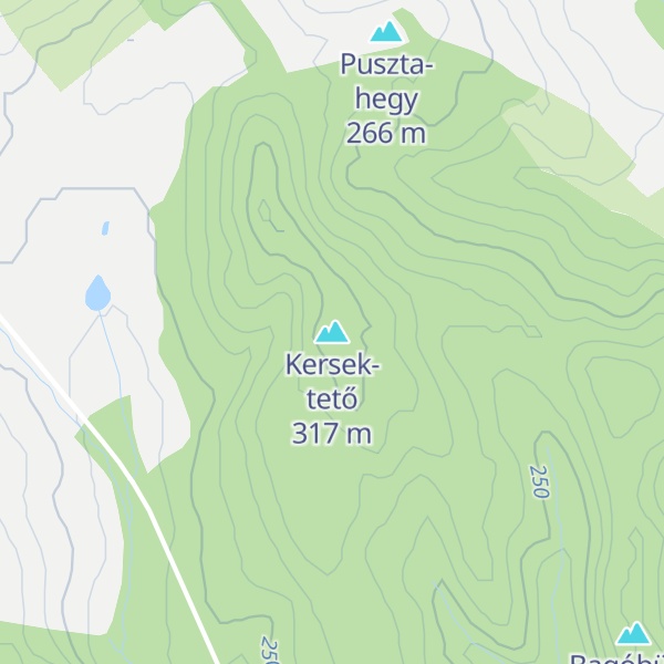 Map of Kersek-tető