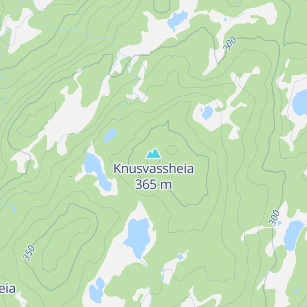 Map of Knusvassheia