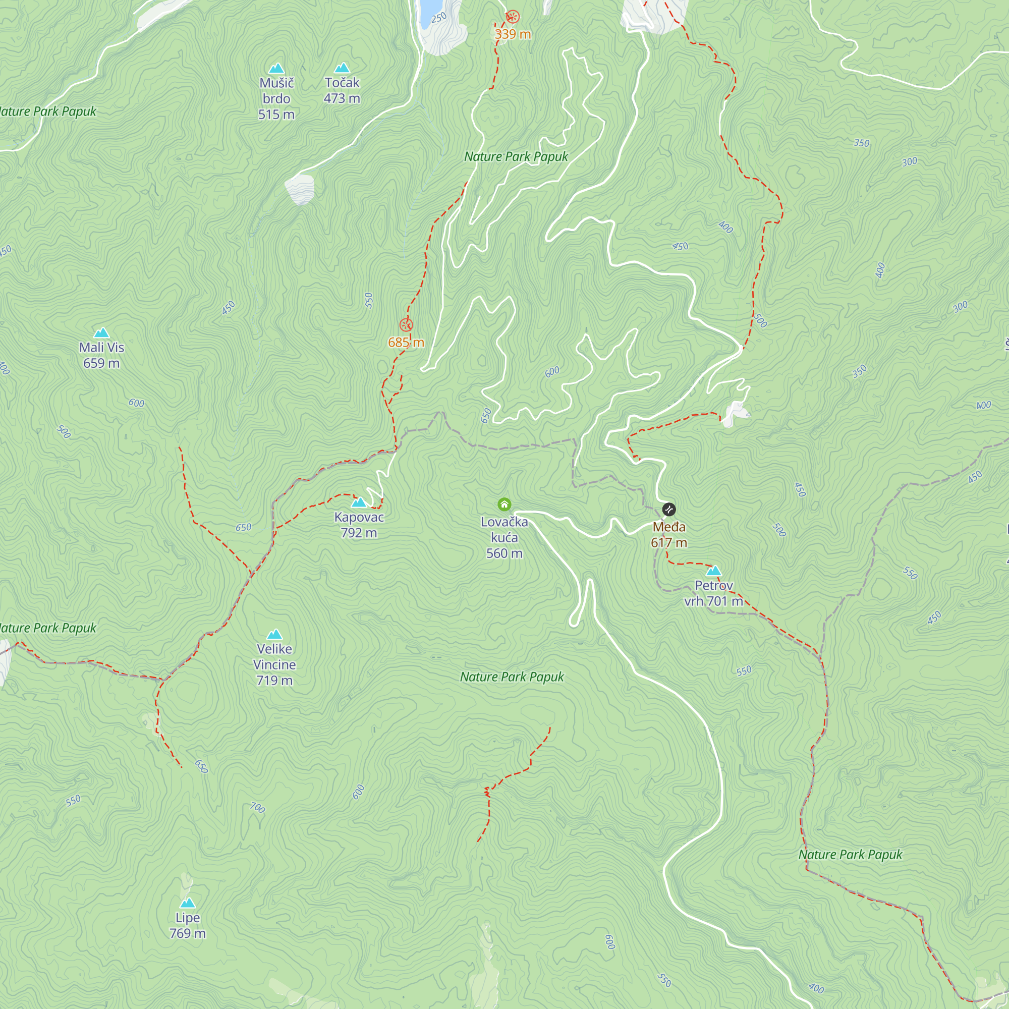 Lovačka kuća map