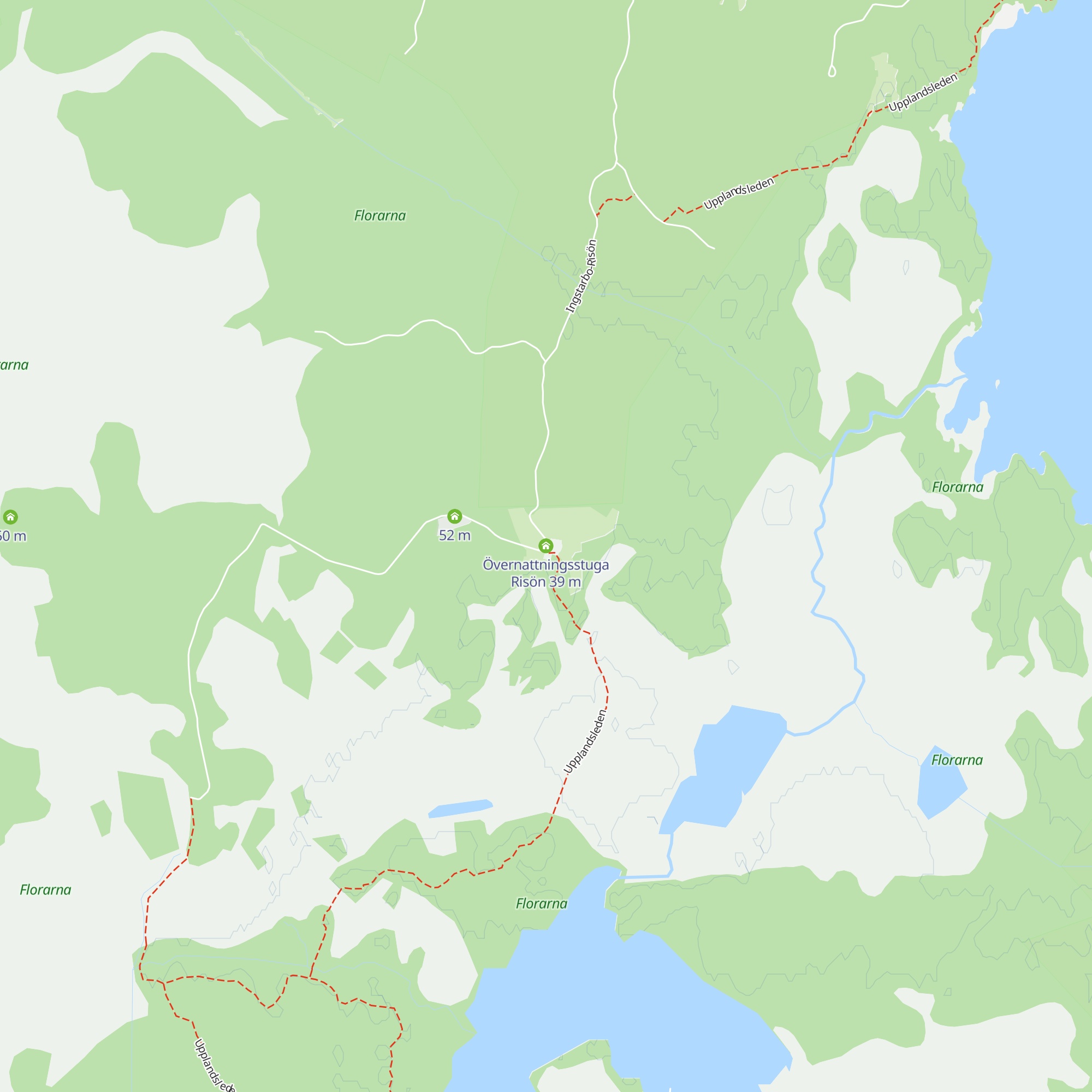 Övernattningsstuga Risön map