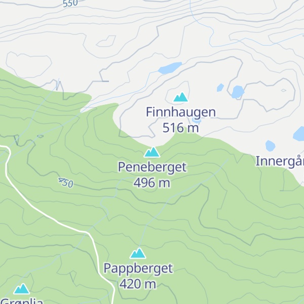 Map of Peneberget