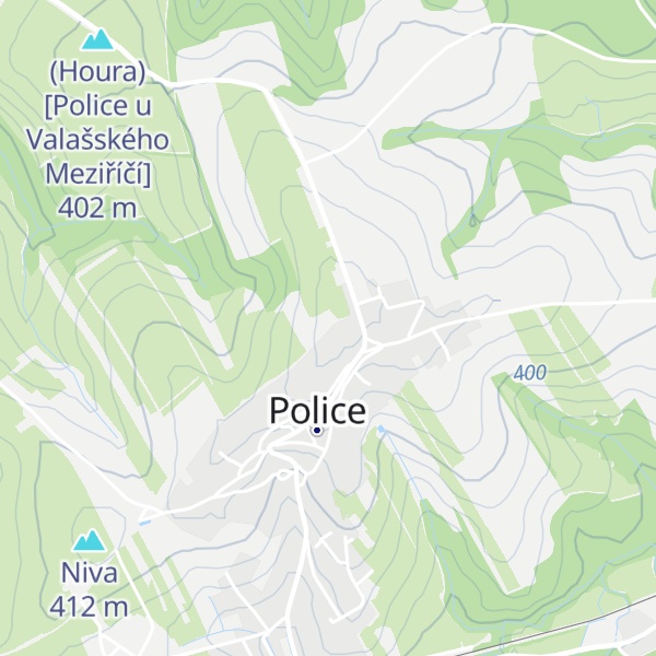 Map of Zápouští