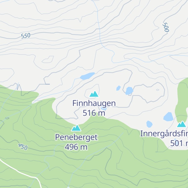 Map of Finnhaugen