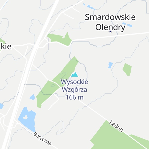 Map of Wysockie Wzgórza