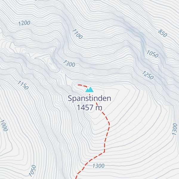 Map of Spanstinden