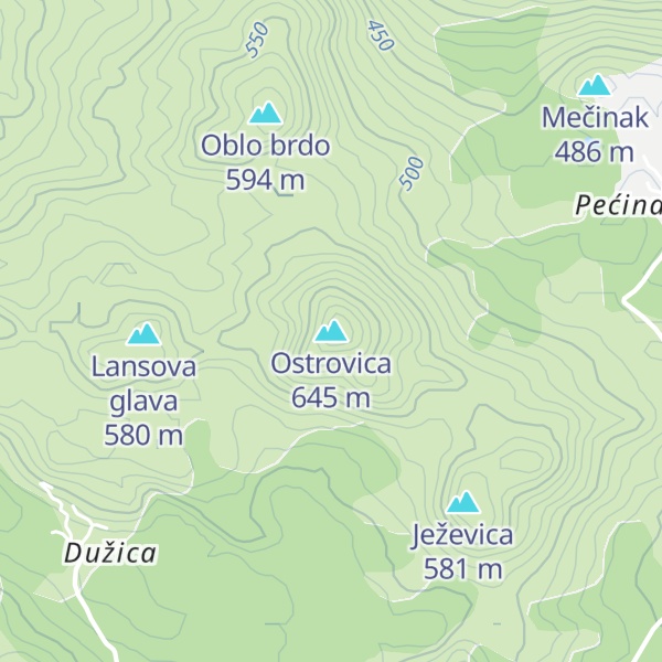 Map of Ostrovica
