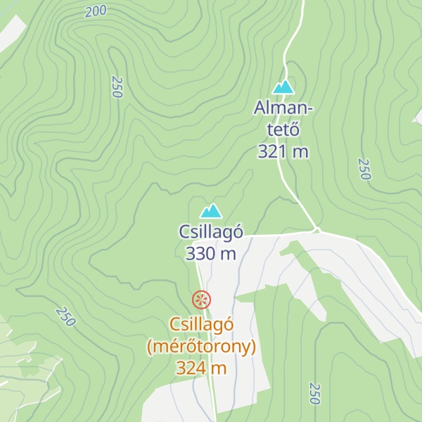 Map of Csillagó
