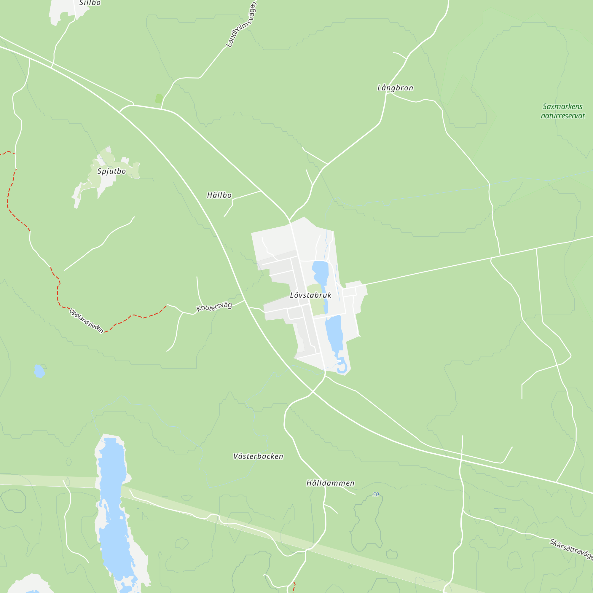 Lövstabruks Turistinformation/Stora magasinet map