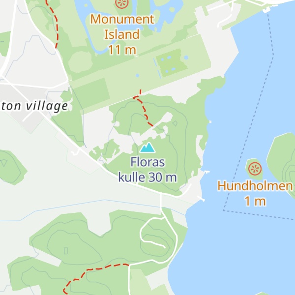 Map of Floras kulle