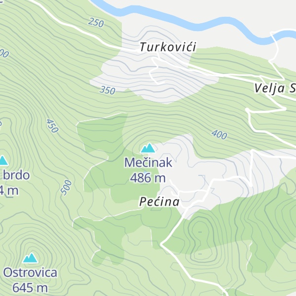 Map of Mečinak