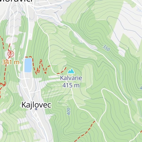 Map of Kalvarie