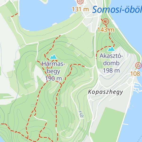 Map of Kerek-hegy