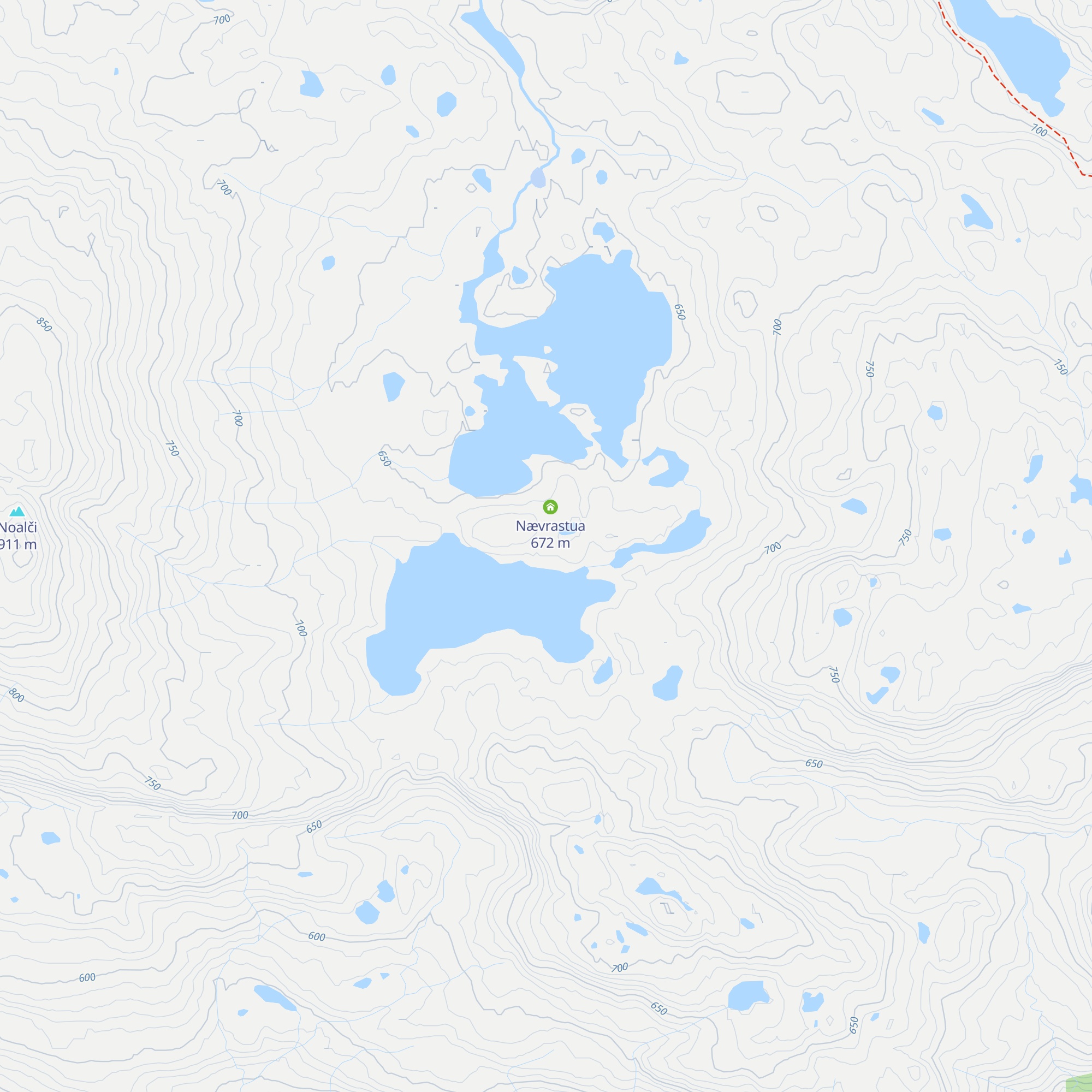 Nævra gammelhytta map