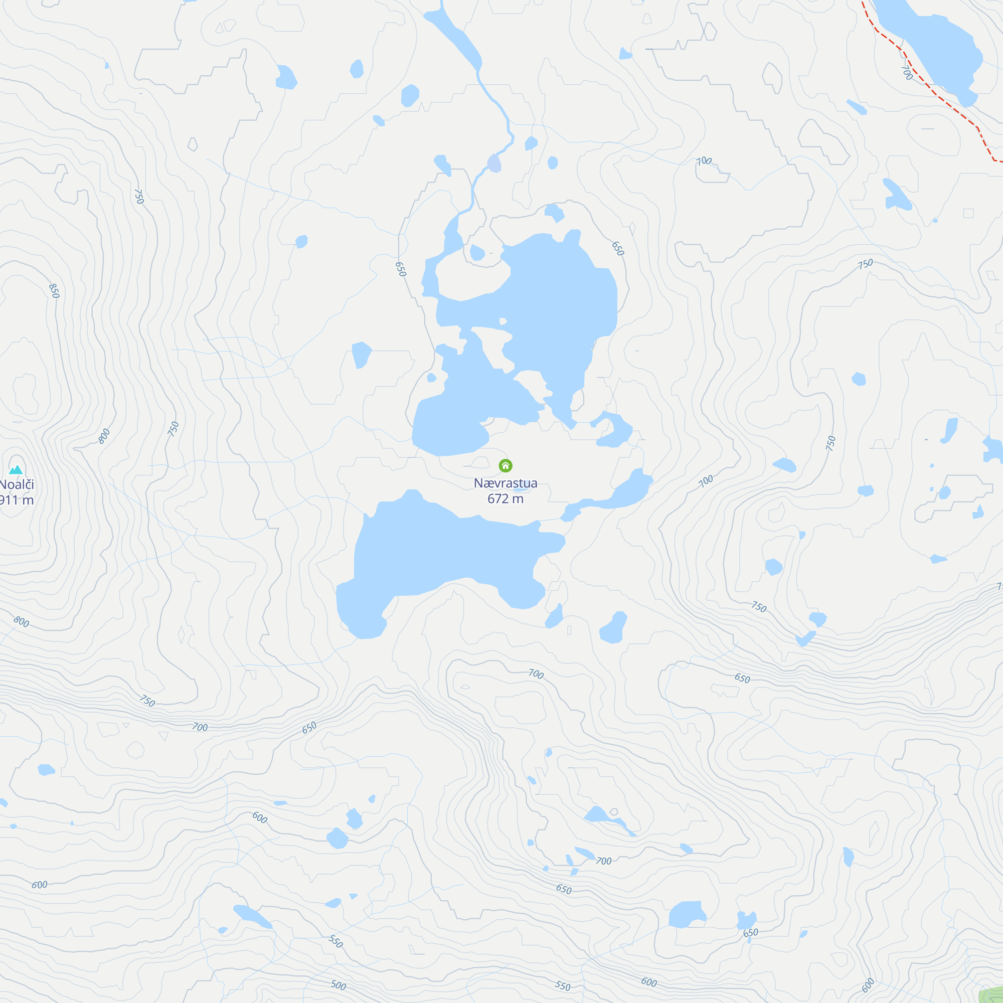 Nævra gammelhytta map