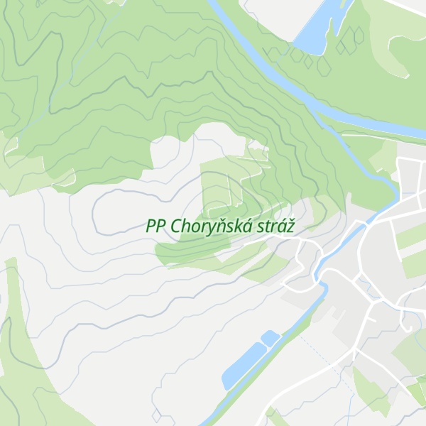 Map of Choryňská stráž