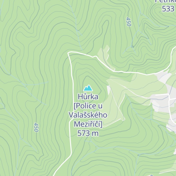 Map of Hůrka [Police u Valašského Meziříčí]