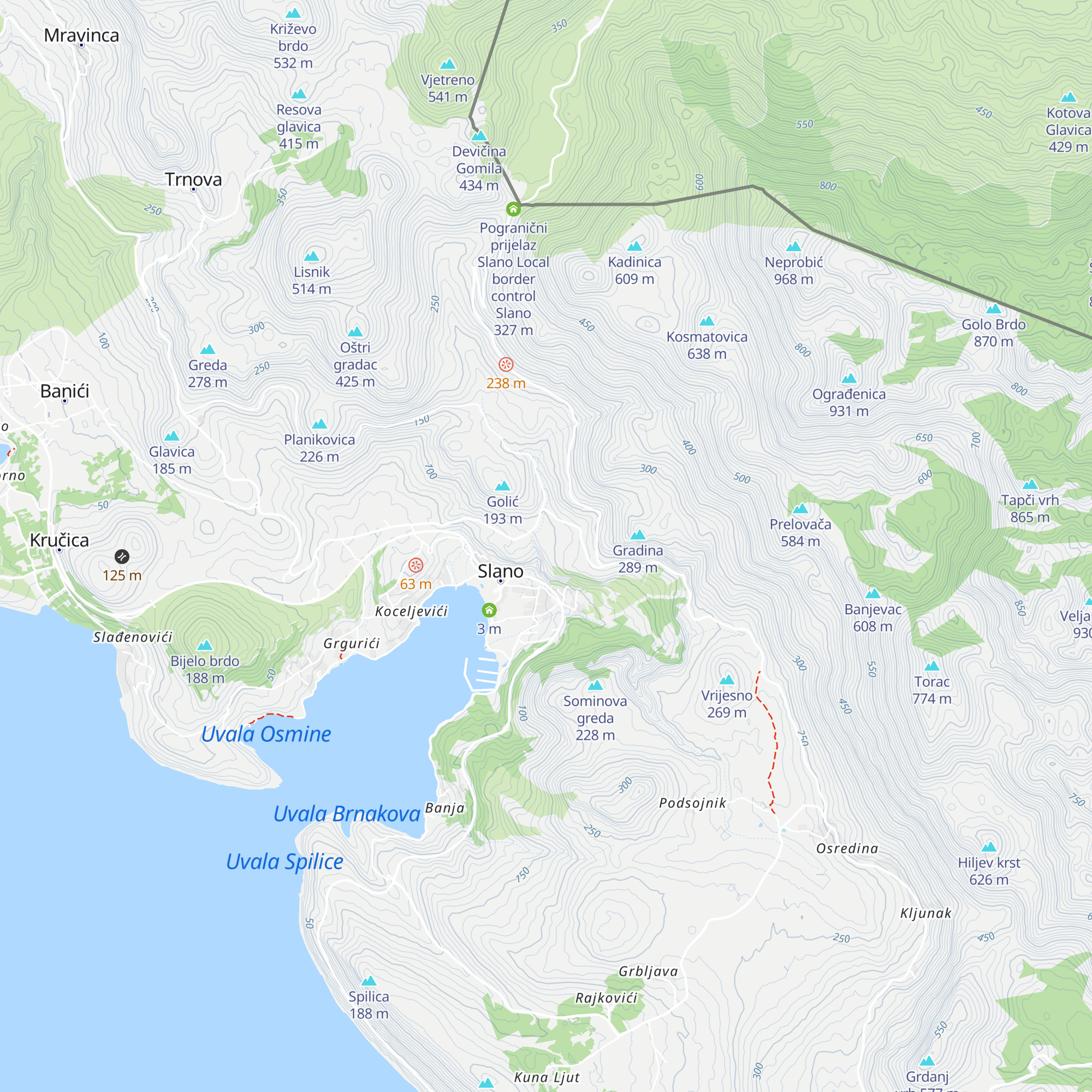 Gastro Vista map
