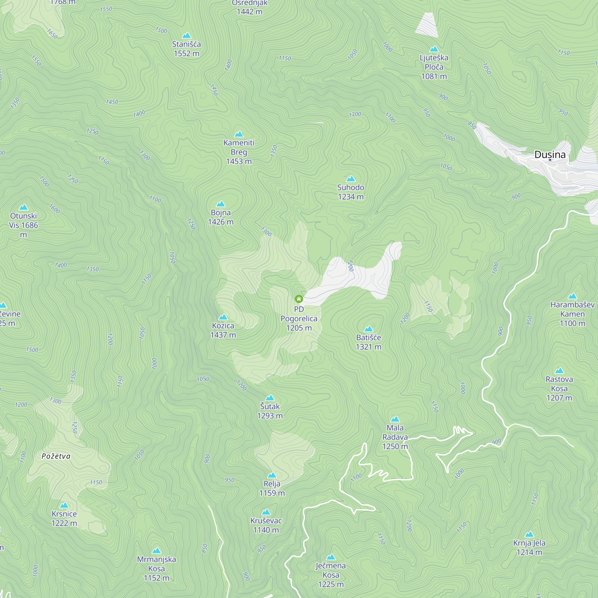 PD Pogorelica map