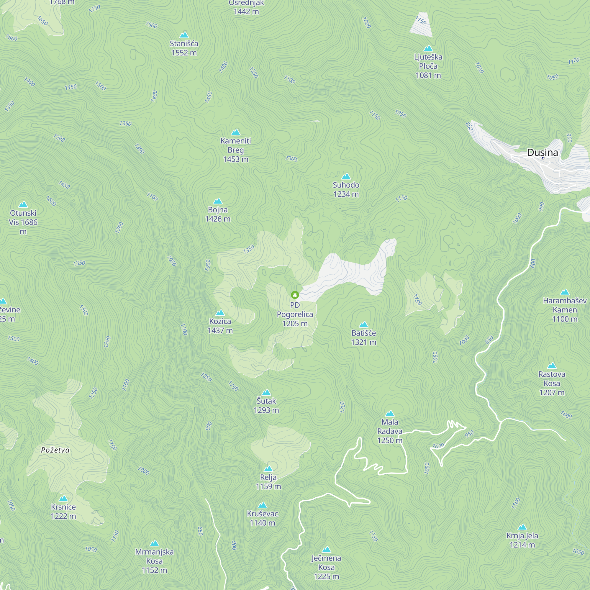 PD Pogorelica map