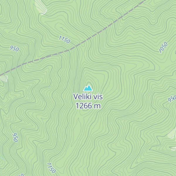 Map of Veliki vis