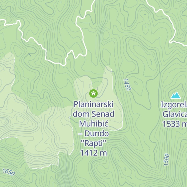 Map of Planinarski dom Senad Muhibić – Dundo ''Rapti''