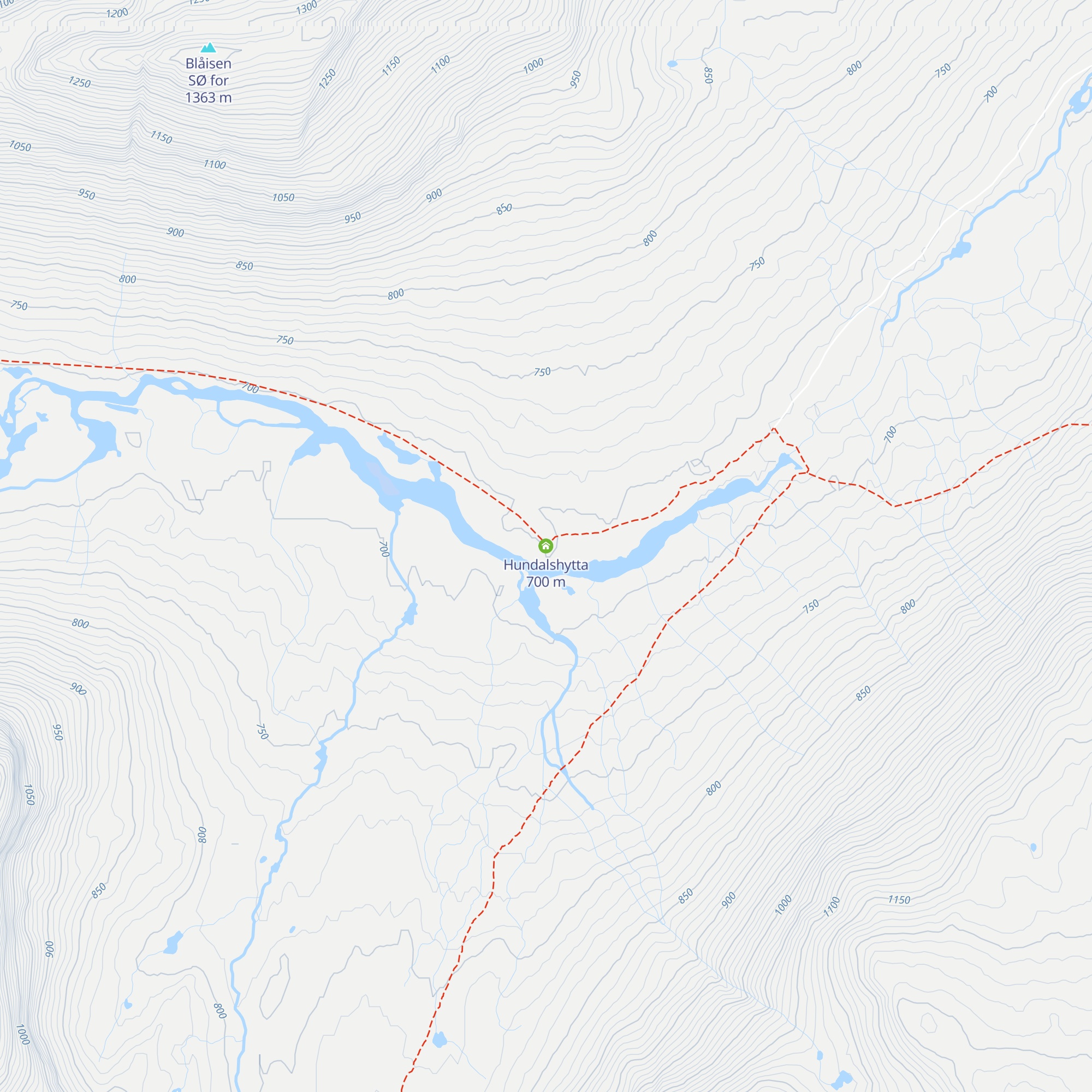 Hundalshytta map