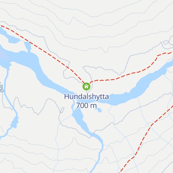 Map of Hundalshytta