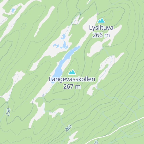 Map of Langevasskollen