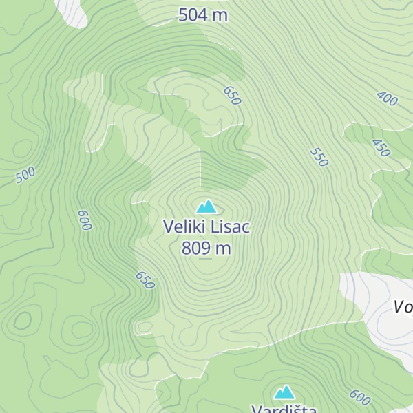 Map of Veliki Lisac