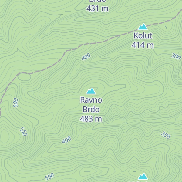 Map of Ravno Brdo
