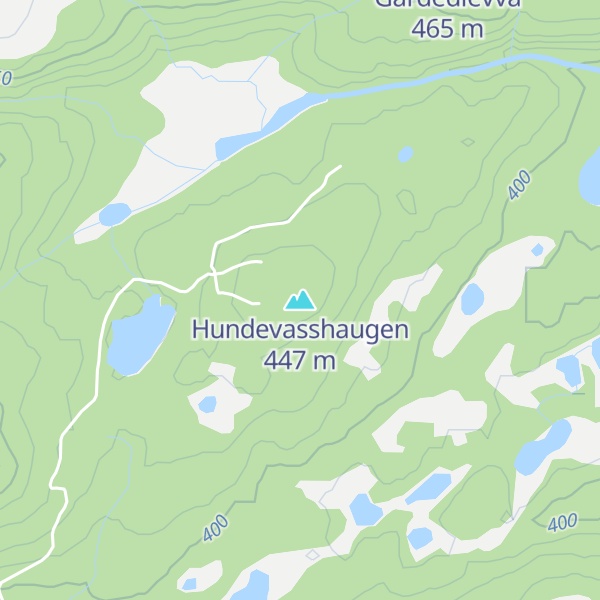 Map of Hundevasshaugen